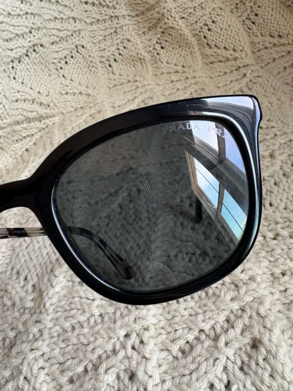 Prada Black Women's Cat-Eye Sunglasses - Classic Style - Picture 6 of 6
